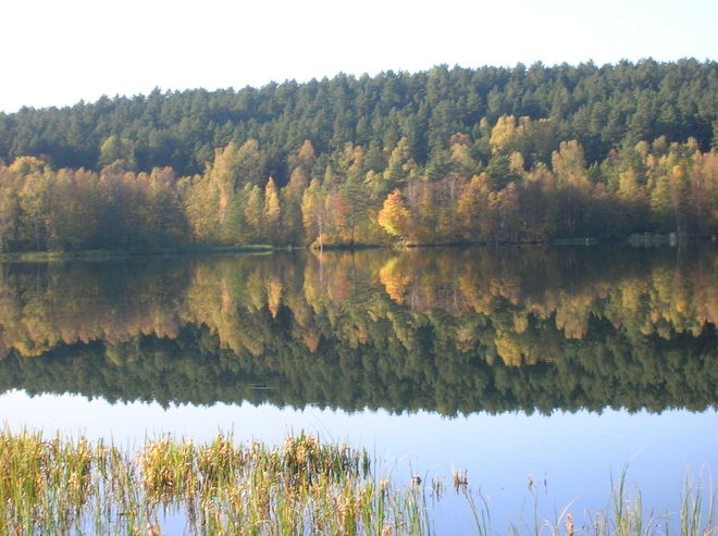 Pojezierze Kaszubskie jesienią
