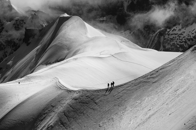 Trakking pod Mount Blanc