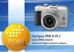 Olympus E-PL1 wyróżniony złotym medalem DIWA