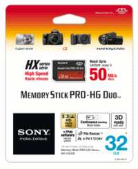Szybkie karty Sony Memory Stick PRO-HG Duo HX
