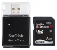 Nowa 8GB karta SanDisk SDHC™