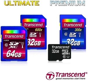 Transcend dzieli karty pamięci na Premium i Ultimate