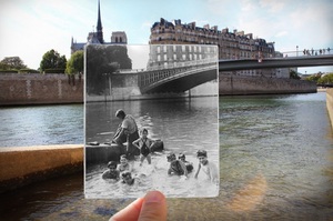 Powrót do przeszłości - Paryż na tle archiwalnych fotografii