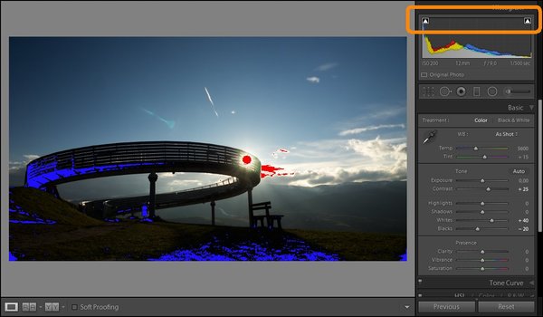 Adobe Lightroom  Ekspozycja korekty świateł cieni