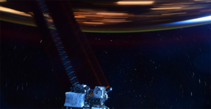 Zdjęcie zrobione z ISS pokazujące, jak szybko porusza się stacja kosmiczna